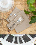 Gaïa - Lot De Serviettes - Double Gaze De Coton Unie - Ficelle