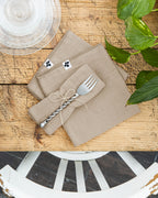 Gaïa - Lot De Serviettes - Double Gaze De Coton Unie - Ficelle