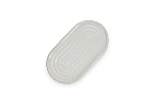Mochi - Plat À Servir - Grès - Beige