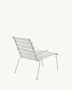 Aligned - Chaise Basse - Aluminium - Blanc