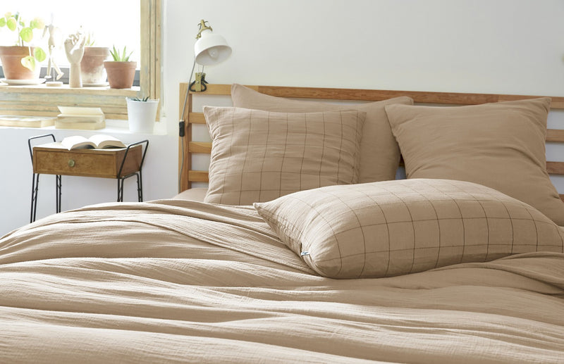 Taie D'Oreiller - Gaze De Coton - Gaïa - Match Ficelle