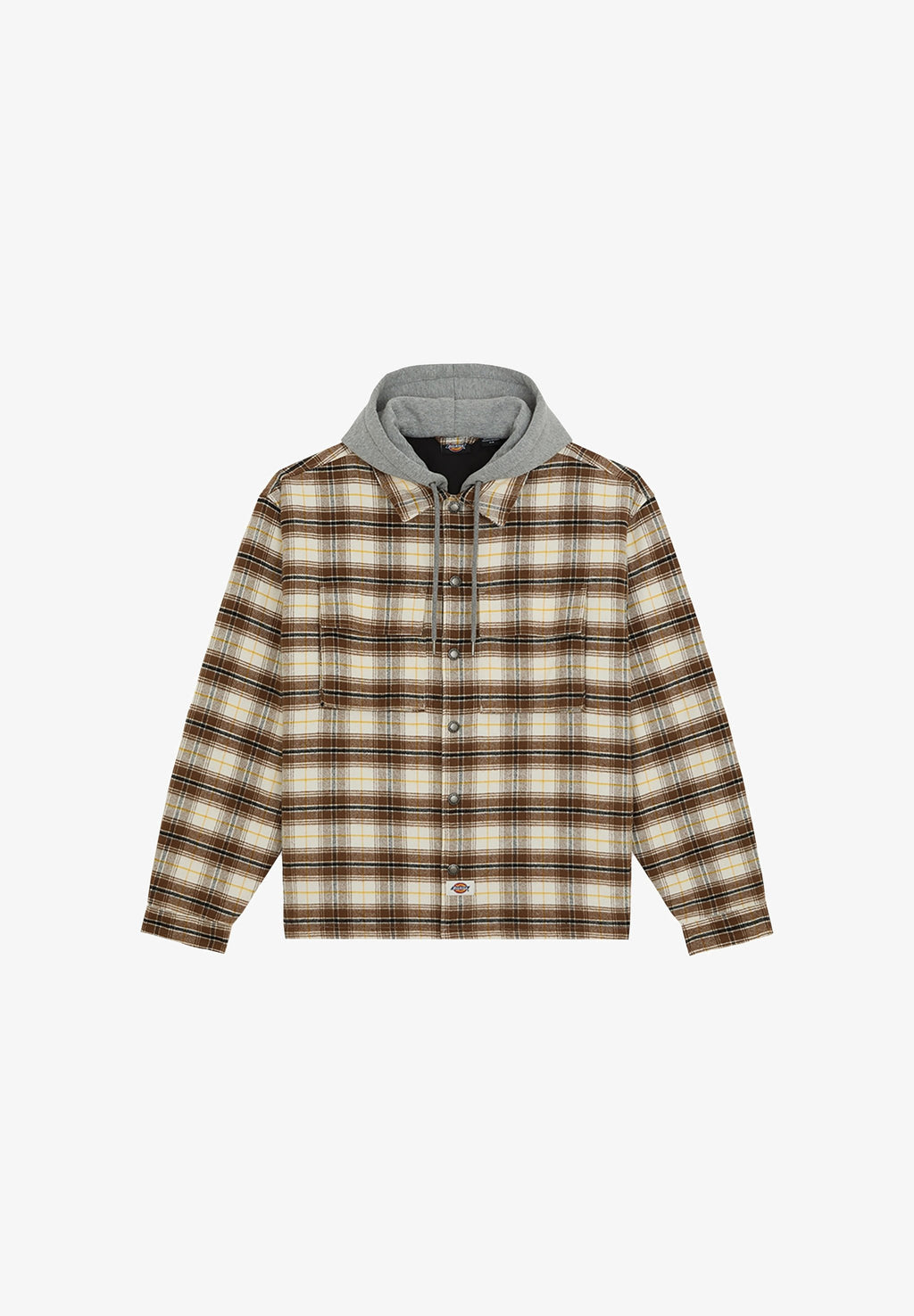 Sobrecamisa de franela con capucha Eustis - Blanco garceta - Hombre