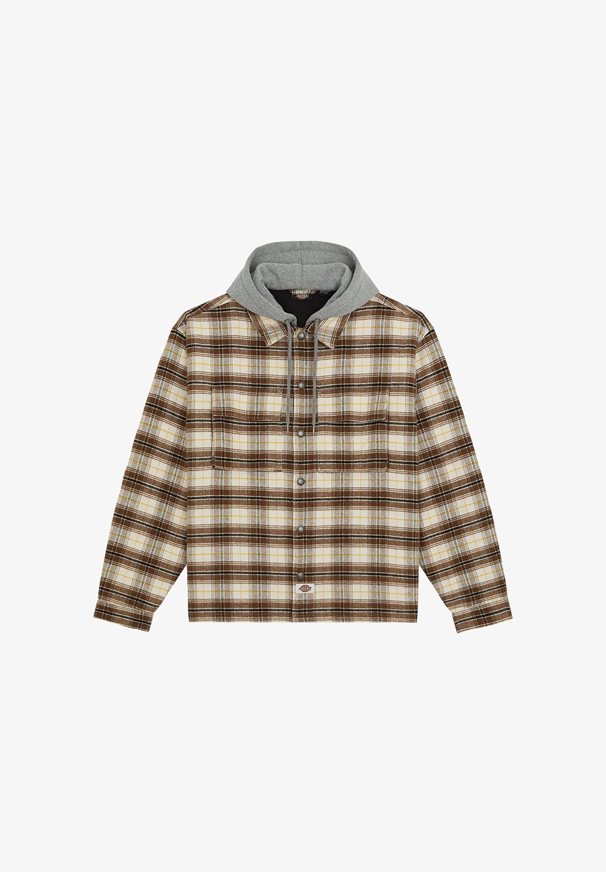 Sobrecamisa de franela con capucha Eustis - Blanco garceta - Hombre