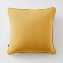 Coussin Déhoussable Avec Passepoil - Double Gaze De Coton Unie - Gaïa - Safran