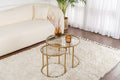 Aurum 60/42 - Set of Coffee Tables - Gold/Bronze