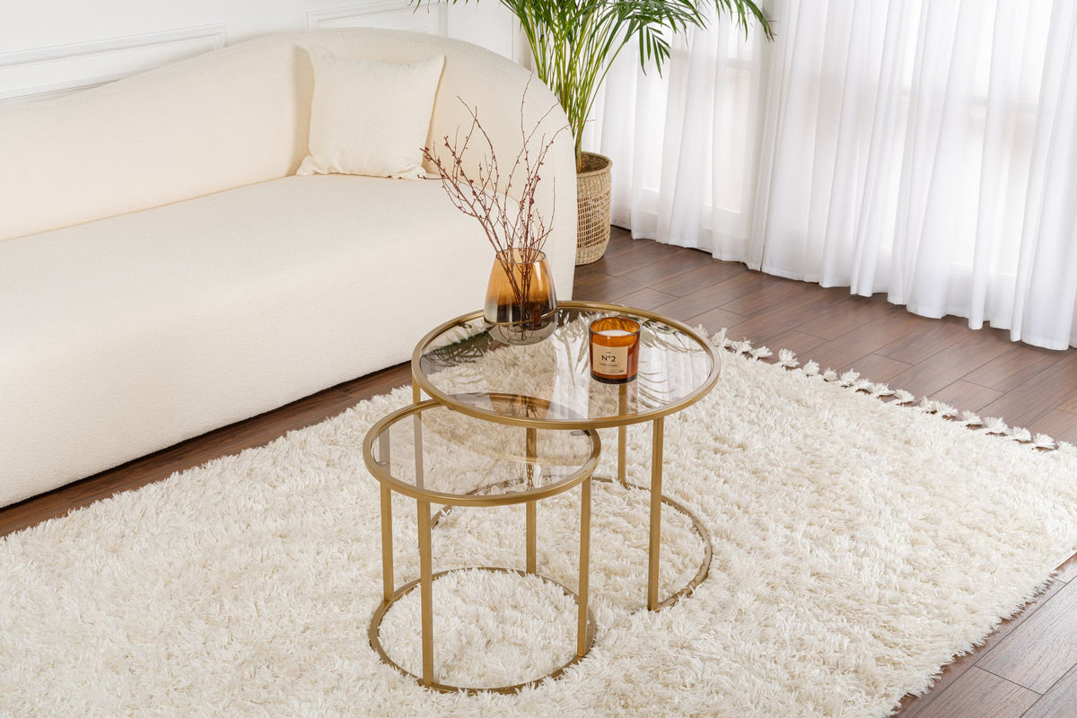 Aurum 60/42 - Set of Coffee Tables - Gold/Bronze