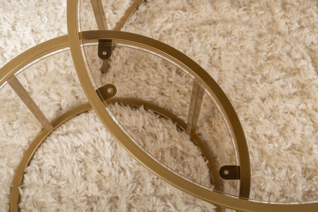 Aurum 60/42 - Set of Coffee Tables - Gold/Bronze