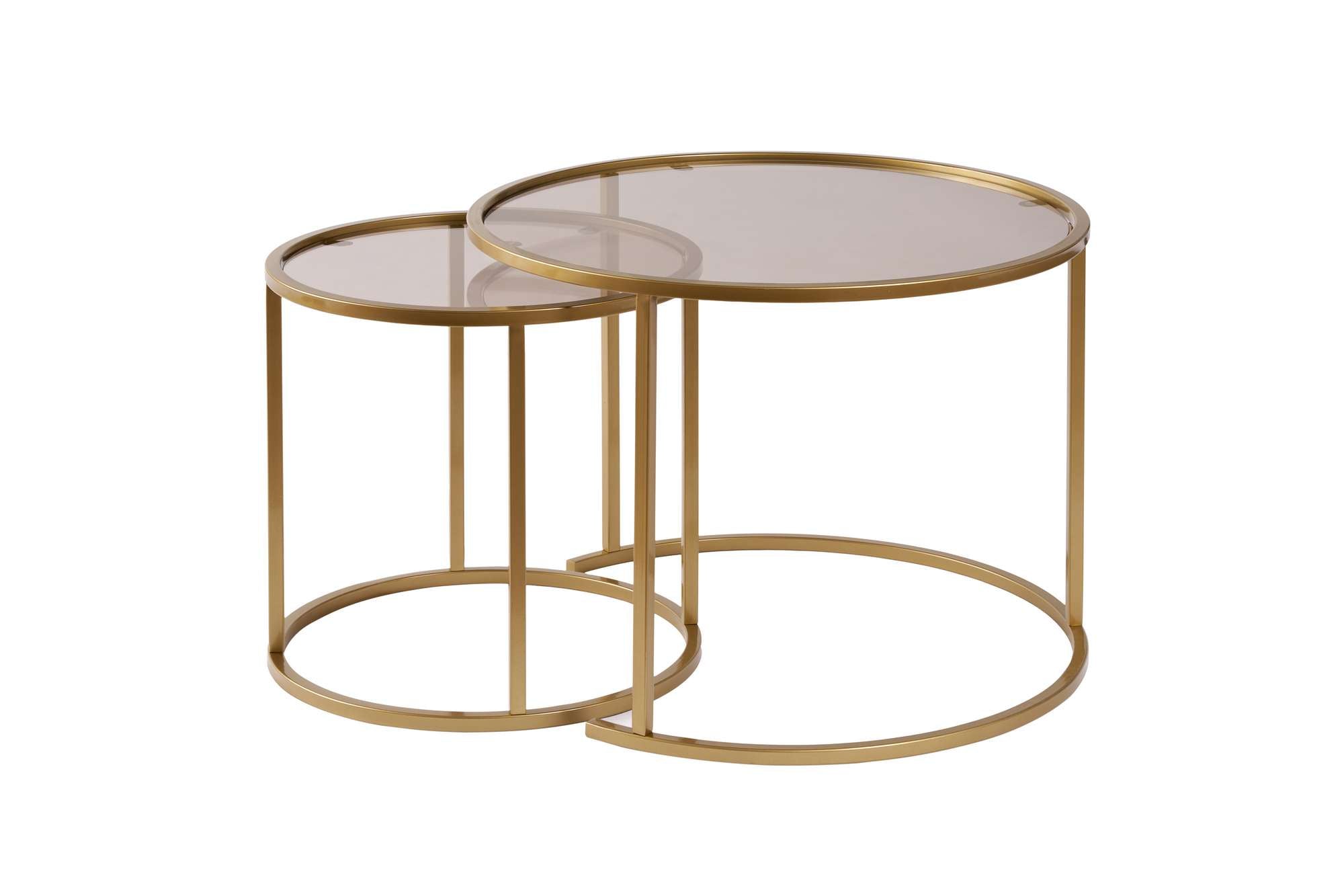 Aurum 60/42 - Set of Coffee Tables - Gold/Bronze
