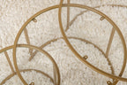 Aurum 80/60/42 - Set de mesas de centro - Dorado/Transparente