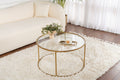 Aurum 80 - Coffee Table - Gold/Clear
