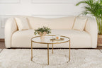 Aurum 80 - Coffee Table - Gold/Clear