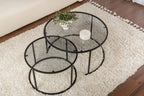 Aurum 80/60 - Coffee Table Set - Black/Grey