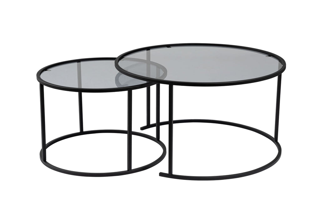 Aurum 80/60 - Coffee Table Set - Black/Grey