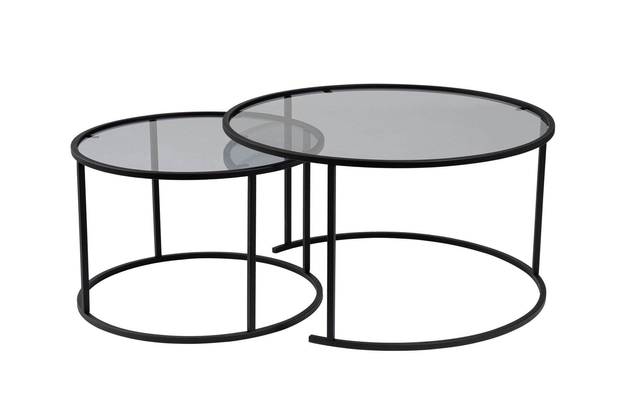 Aurum 80/60 - Coffee Table Set - Black/Grey