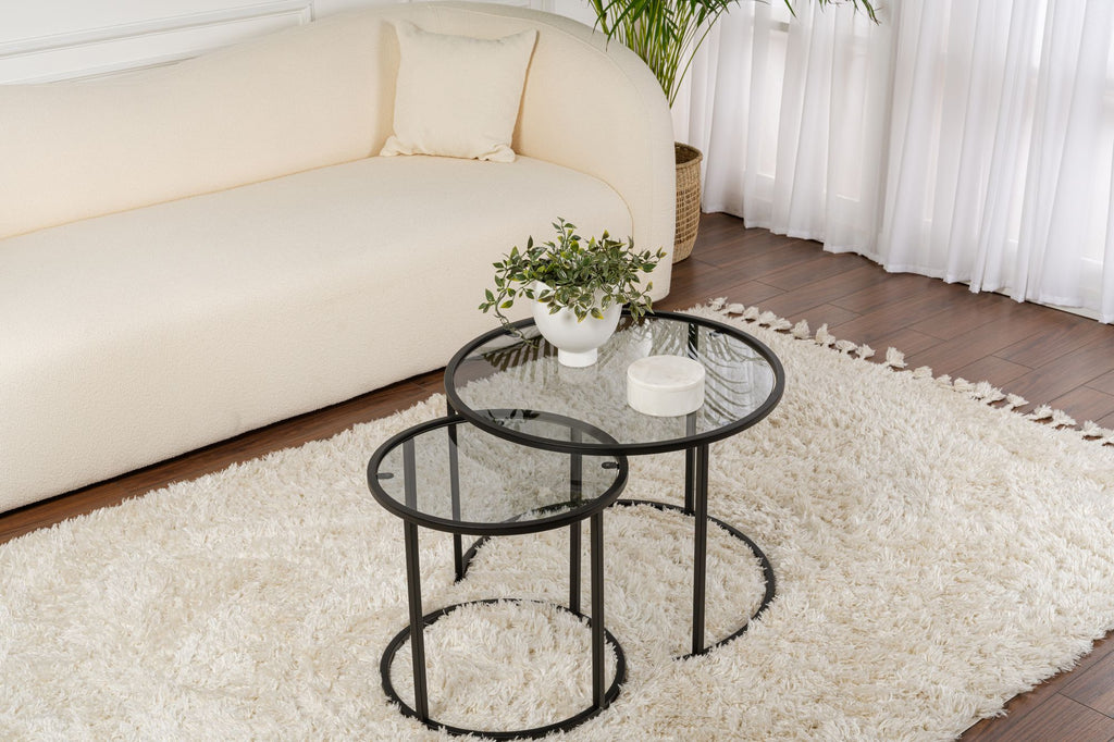 Aurum 60/42 - Coffee Table Set - Black/Grey