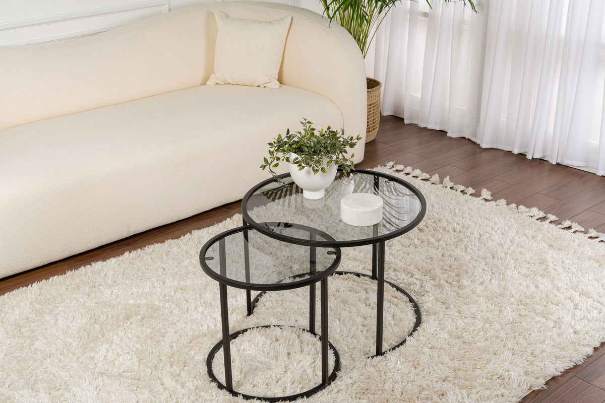 Aurum 60/42 - Coffee Table Set - Black/Grey