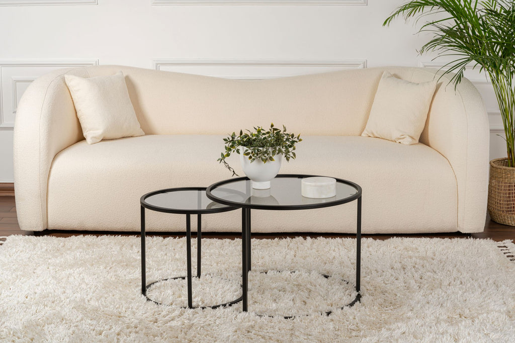 Aurum 60/42 - Coffee Table Set - Black/Grey