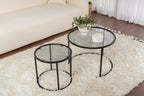 Aurum 60/42 - Coffee Table Set - Black/Grey