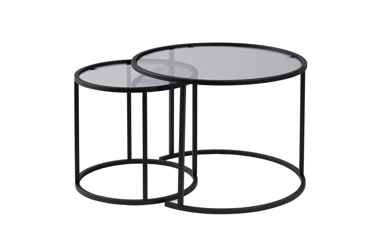 Aurum 60/42 - Coffee Table Set - Black/Grey