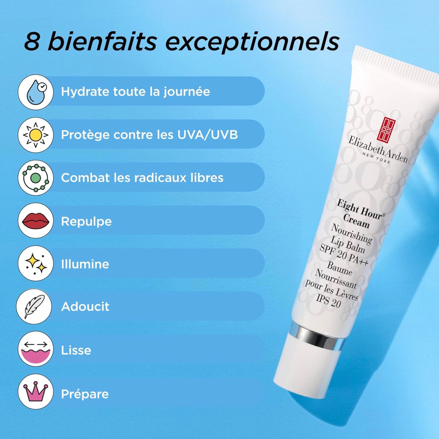 Baume Nourrissant Pour Les Lèvres Spf 20 - Eight Hour®
