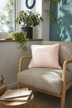 Gaïa - Coussin Déhoussable Avec Passepoil - Double Gaze De Coton Unie - Guimauve