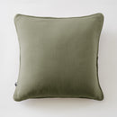 Coussin Déhoussable Avec Passepoil - Double Gaze De Coton Unie - Gaïa - Romarin