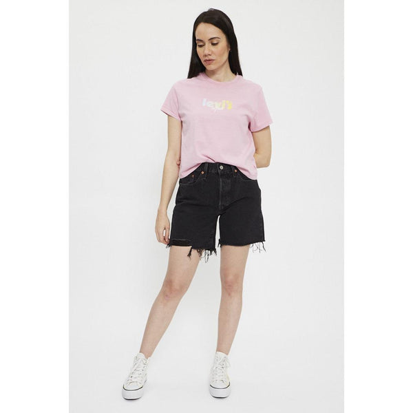 Short En Jean Taille Haute Levi's 501 Noir