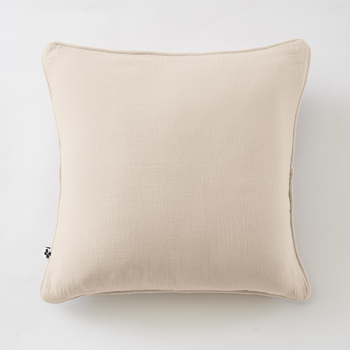 Gaïa - Coussin Déhoussable Avec Passepoil - Double Gaze De Coton Unie - Pampa