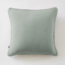 Coussin Déhoussable Avec Passepoil - Double Gaze De Coton Unie - Gaïa - Eucalyptus