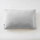 Coussin Déhoussable Avec Passepoil - Double Gaze De Coton Unie - Gaïa - Nuage