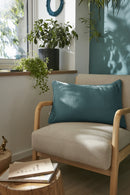 Coussin Déhoussable Avec Passepoil - Double Gaze De Coton Unie - Gaïa - Canard