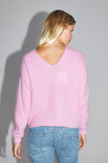 La Maille Romy Baby Alpaga Rose Bubble Fabriquée En Italie