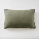 Coussin Déhoussable Avec Passepoil - Double Gaze De Coton Unie - Gaïa - Romarin