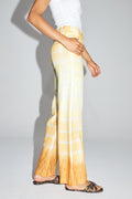Le Pantalon Yves En Lin Aux Carreaux Tie And Dye