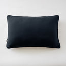 Coussin Déhoussable Avec Passepoil - Double Gaze De Coton Unie - Gaïa - Minuit