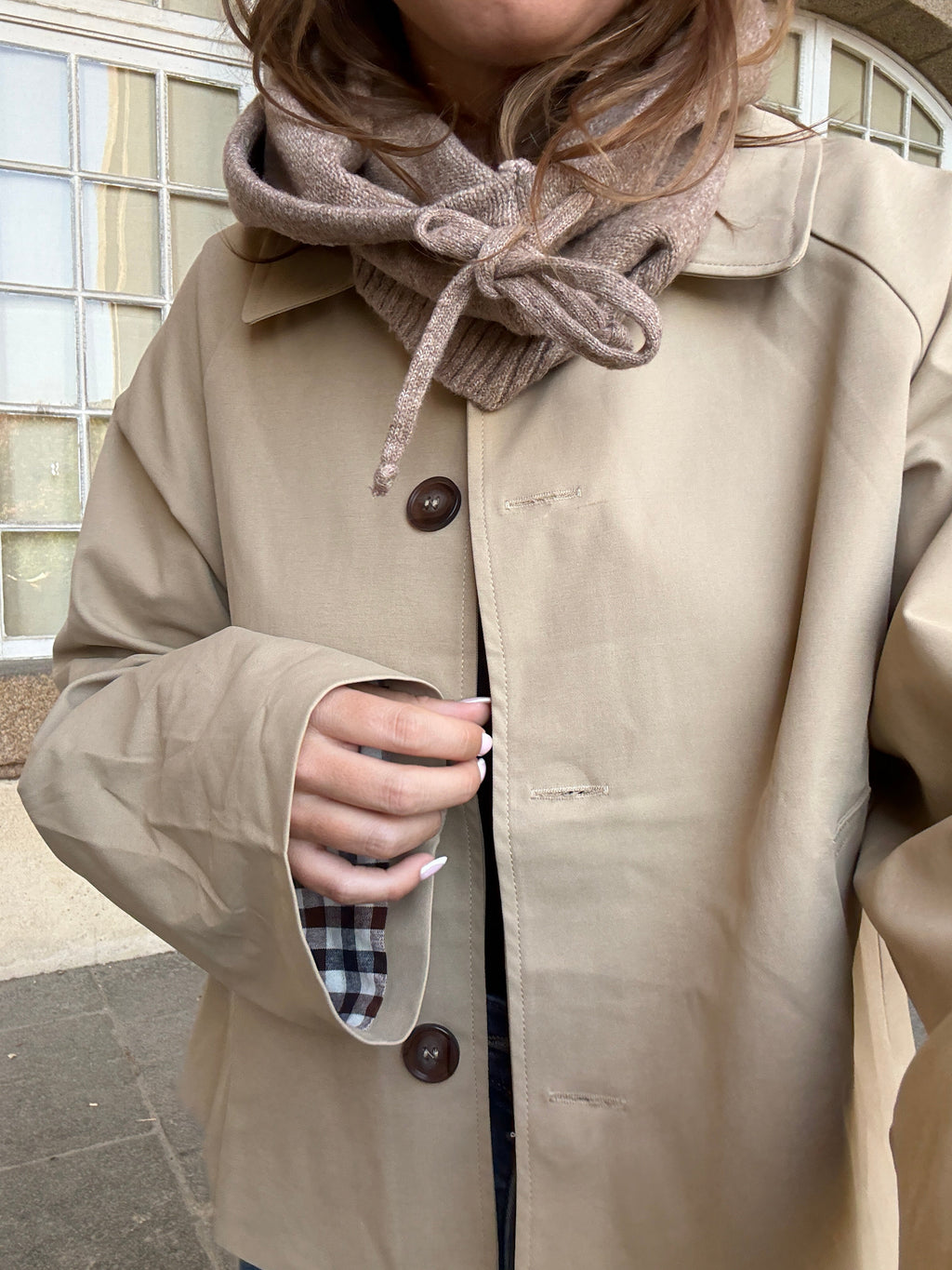 Camel wool and cashmere balaclava