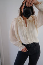 Blouse Brune Écru