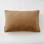 Gaïa - Coussin Déhoussable Avec Passepoil - Double Gaze De Coton Unie - Camel