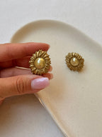 Boucles D’Oreilles Jacques Esterel Vintage - Perles Nacrées