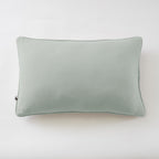 Gaïa - Coussin Déhoussable Avec Passepoil - Double Gaze De Coton Unie - Eucalyptus