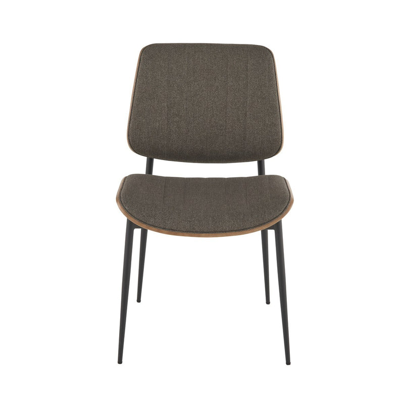 Lot De 2 Chaises En Tissu Matelassé Taupe - Hortense