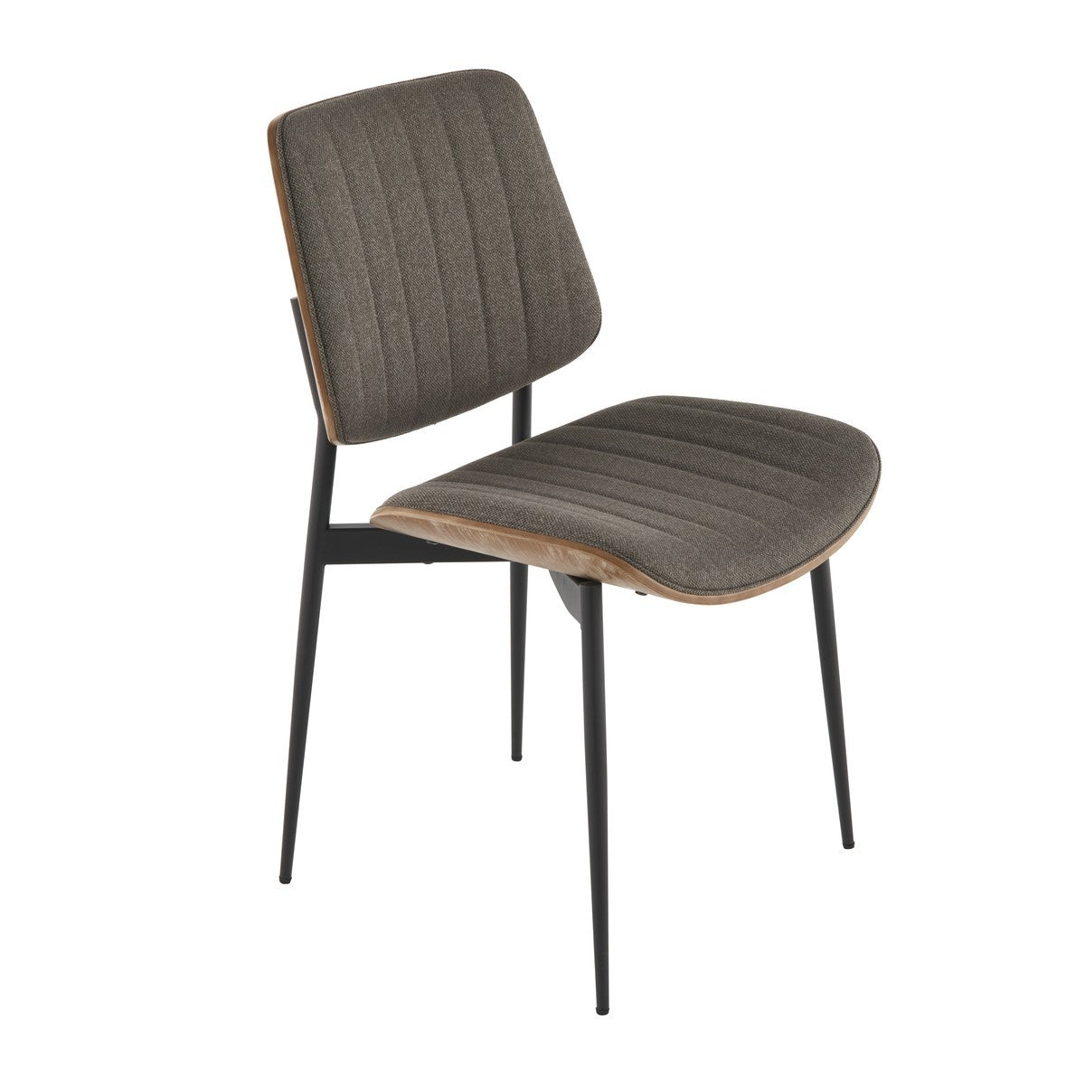 Hortense - Juego de 2 Sillas - Tela Acolchada - Taupe