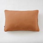 Gaïa - Coussin Déhoussable Avec Passepoil - Double Gaze De Coton Unie - Abricot