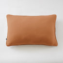 Coussin Déhoussable Avec Passepoil - Double Gaze De Coton Unie - Gaïa - Abricot