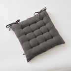 Asiento Acolchado - Gasa De Algodón Doble Liso - Gaïa - Granit