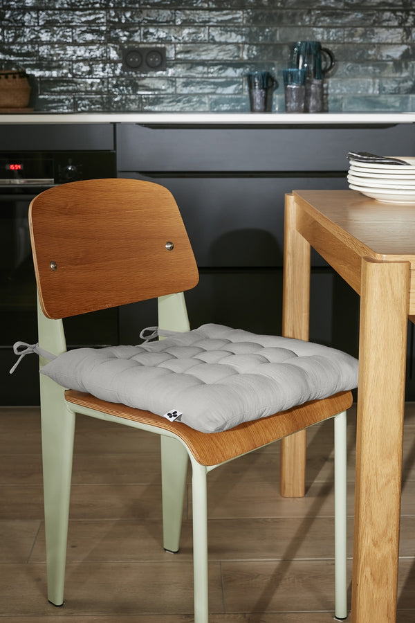 Gaïa - Assise Matelassée - Double Gaze De Coton Unie - Nuage