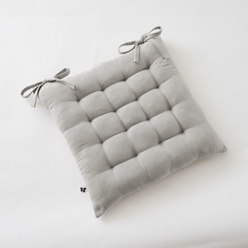 Assise Matelassée - Double Gaze De Coton Unie - Gaïa - Nuage