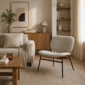 Aurel - Armchair - Fabric - Ecru