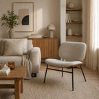 Aurel - Armchair - Fabric - Ecru