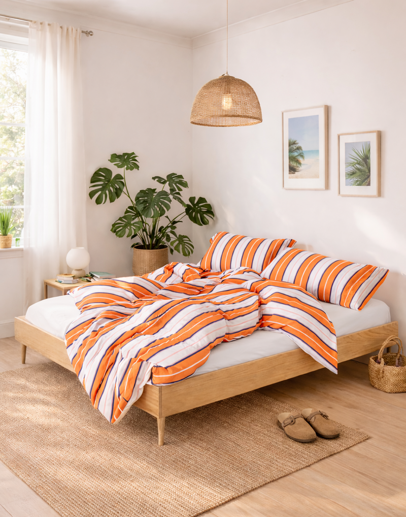 Joyful Lines Duvet Cover - Multicolor